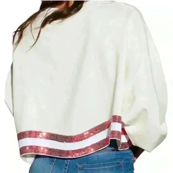 Long Sleeve Sequins America Top - Picture 2 of 2